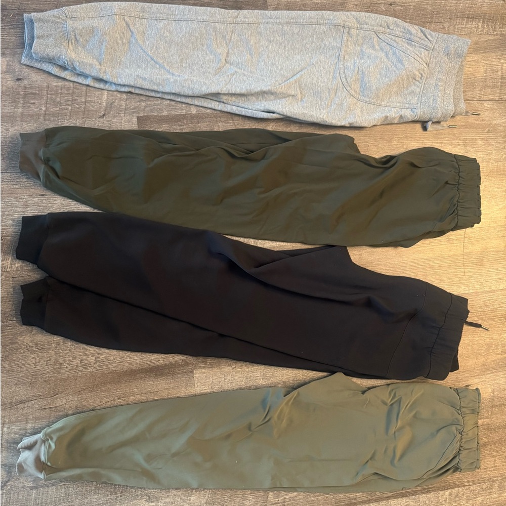 BUNDLE- 4 pairs of Lululemon Joggers size 6
